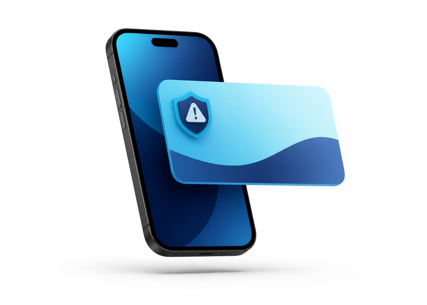 Yotta security alert shown in the user's mobile app
